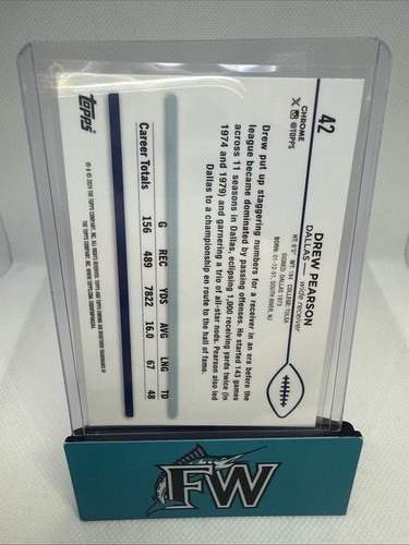 2024 Topps Chrome Drew Pearson Prism Refractor #42 Cowboys - Picture 2 of 2