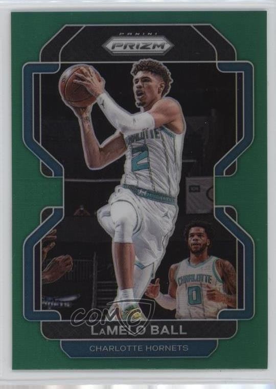 2021-22 Panini Prizm Green Prizm LaMelo Ball #185 1u6