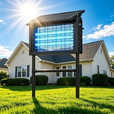 Solar Bug Zapper Outdoor Cordless Fly Trap In...