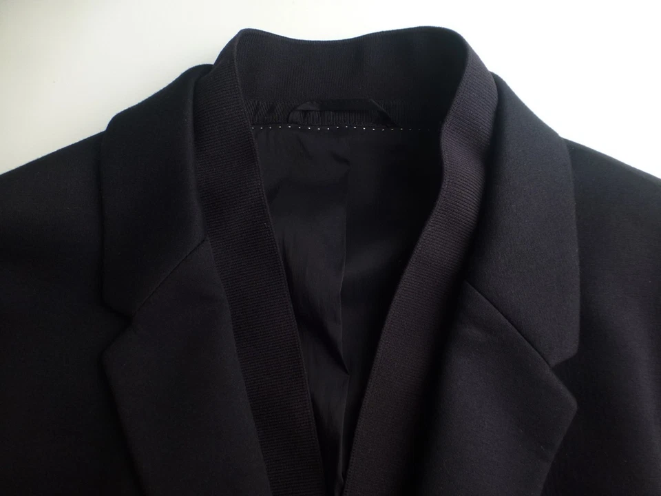 Blazer Neil Barrett 56/46 Excelente Estado Negro Chaqueta Ajustada Abrigo Deportivo Foto 4 de 4