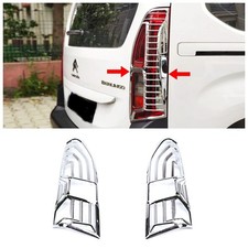 For CITROEN BERLINGO 2018-ON Chrome Rear Lamp Frame Trim 2 pcs ABS Plastic