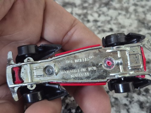 1978 Hot Wheels Blackwalls Auburn 852 Red /Black Diecast Malaysia Vintage - Picture 6 of 6
