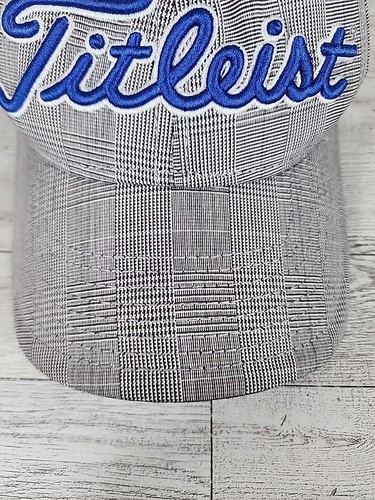 Titleist Gray Plaid Golf Cap Hat Adult Adjustable Embroidered - Picture 2 of 7
