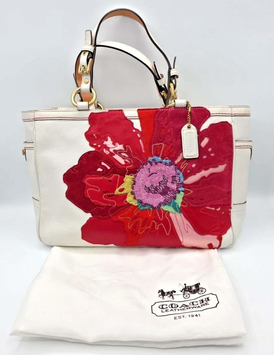 Coach Floral Suede Exterior Bags & Handbags for Women for sale | eBay