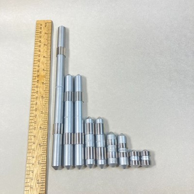 Vintage Bridgeport End Measuring Rods Go/No Go 10 Pc USA