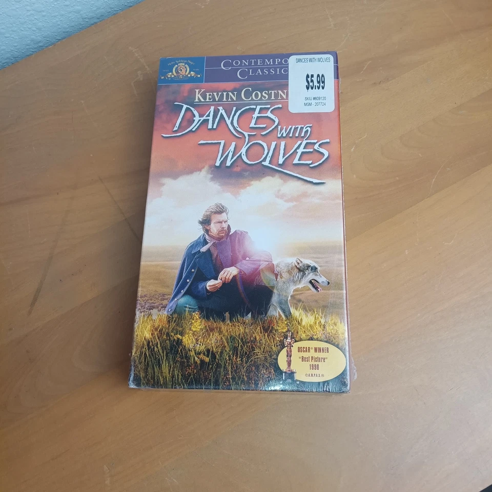 Dances with Wolves VHS Movie - Kevin Costner - 1990 -Action/Adventure New Sealed - Image 2 of 4