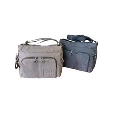 MANDARINA DUCK MD20 BORSA DONNA SACCA Media TRACOLLA TASCHE Taupe/Acciaio QMT58