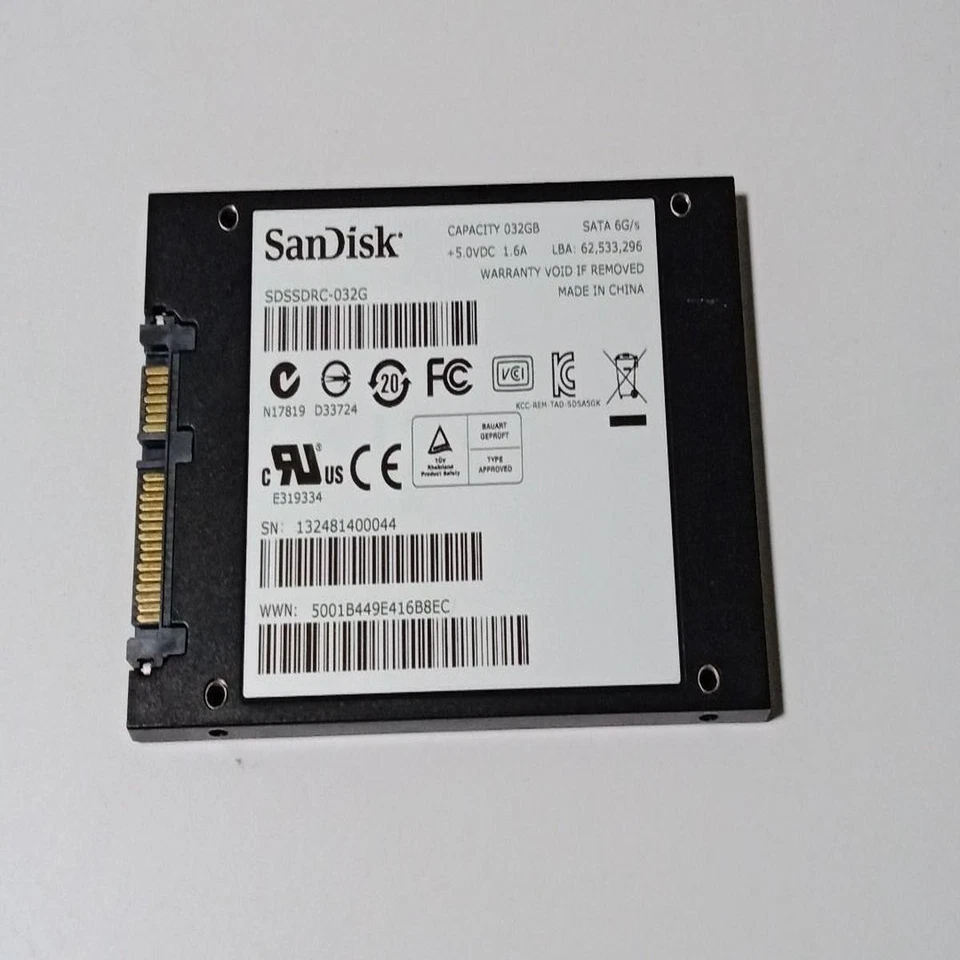 Sandisk SSD 32GB 2.5" SATA Solid State Drive Thin Client Refurbished Notebook - Image 3 of 4