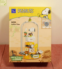 Pantasy Peanuts Snoopy Coffee Time Buildable Brick Block Set 86903 #