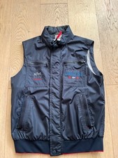 Paul  Shark Yachting Men Navy Blue Vest Logo Hidden Hood Large Made in Italy