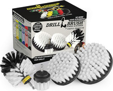 Interior Car Detailing Drill Brush Set - Soft Bristle Power Scrubber Attachments