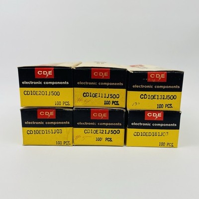 Lot of 600 NOS CDE Cornell Dubilier CD10 Capacitors -110 120 130 150 180 200