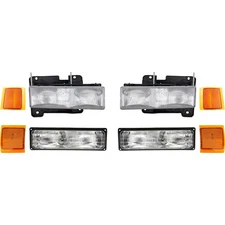 Headlight Kit For 1994-1999 Chevy C1500 Suburban K1500 Suburban Left and Right