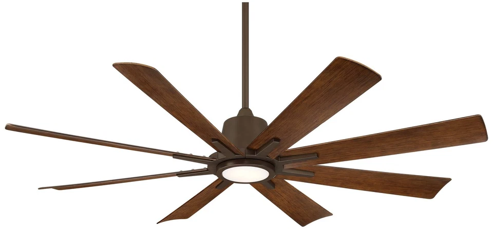 54" Casa Vieja Inspirit Bronze LED Damp Remote Ceiling Fan - Image 2 of 4