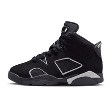 Little Kid's Jordan 6 Retro BP "Cap and Gown" Blk/Re Sil-Blk IR2287 010