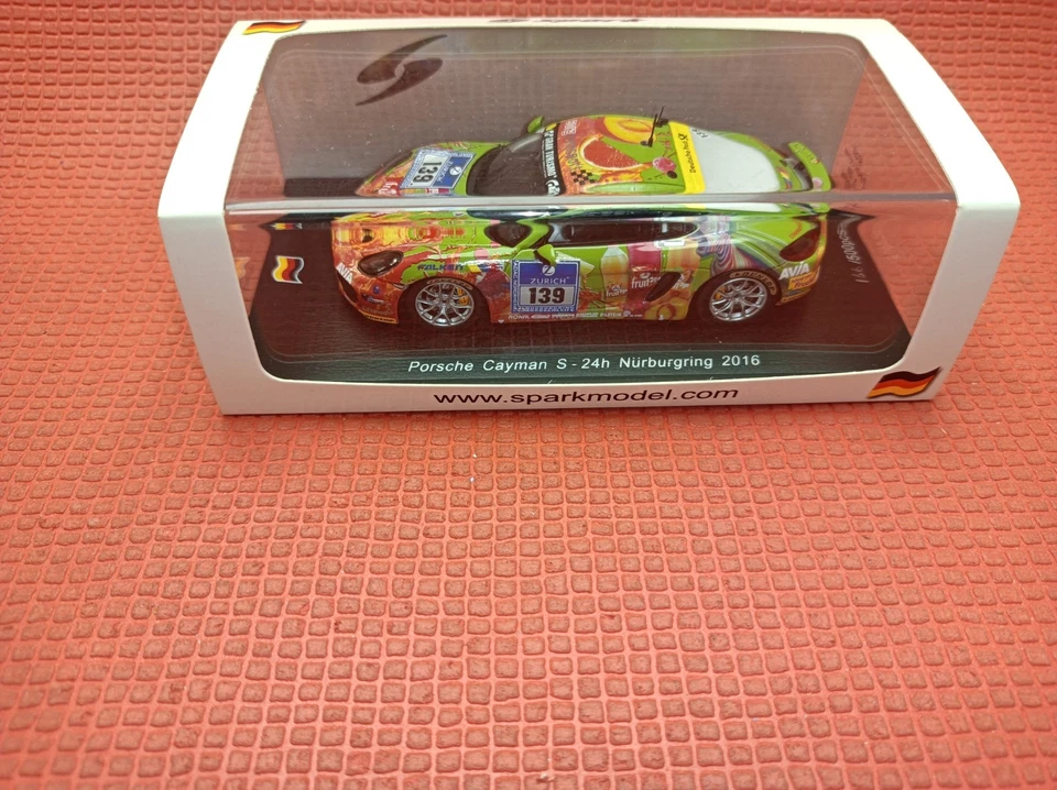 PORSCHE CAYMAN S NURBURGRING 2016 SPARK 1/43  NO MINICHAMPS, EBBRO, IXO, NOREV - Immagine 2 di 4
