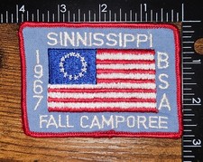 Sinnissippi Fall Camporee 1967 BSA Patch 