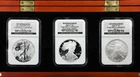 2006-W-P Silver American Eagle Anniversary Set - Graded NGC PF70 MS70 Reverse RP