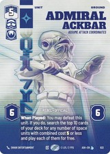 Admiral Ackbar Assume Attack Coordinates Prestige 822 carta