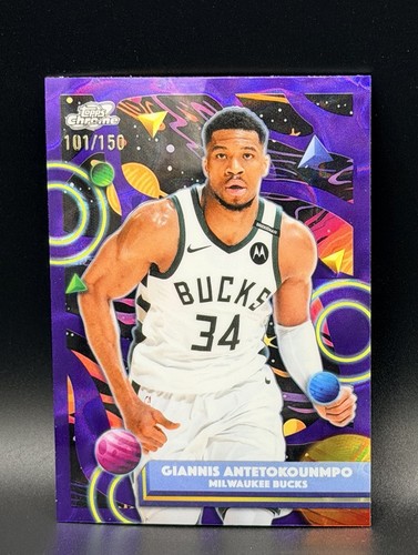 Topps Cosmic Chrome 2025-26 Giannis Antetokounmpo Bucks #190 Purple /150