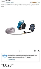 Allegro 1-Worker Full Mask Breathing Air Respirator System 9200-01A w/ 50' Hose