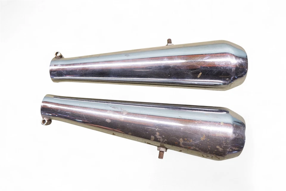 Shorty Cocktail Shaker Chopper Muffler Triumph BSA Honda Yamaha Harley *RVG12 - Image 3 of 4