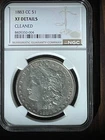 1883-CC Morgan Silver Dollar    NGC  XF details   cleaned
