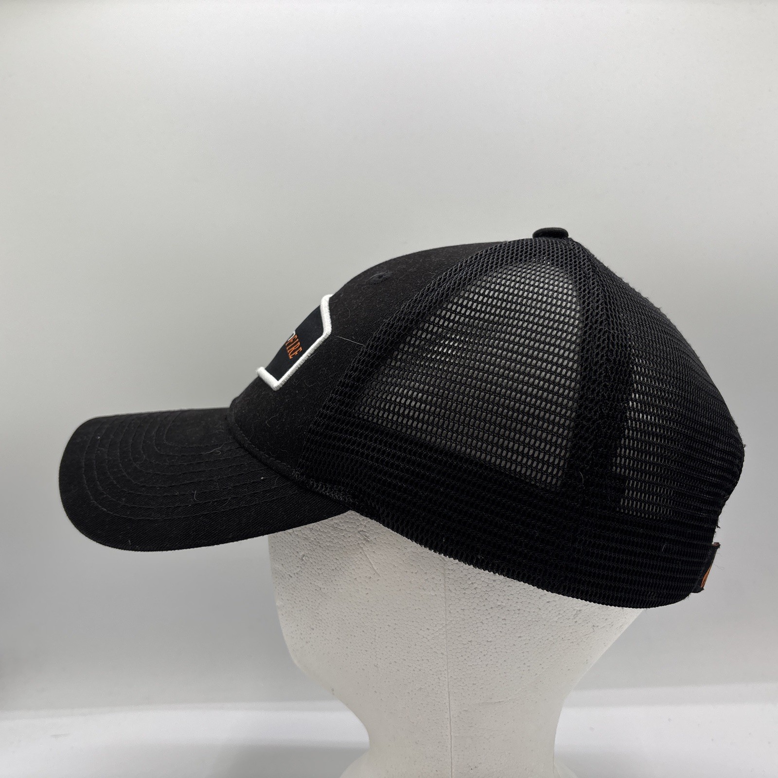 CarbonFire Black Logo Patch Baseball Cap Structur… - image 3