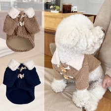 Fleece Lined Dog Vest Winter Warm Soft Sweater for Small Medium Dog Cat Puppy