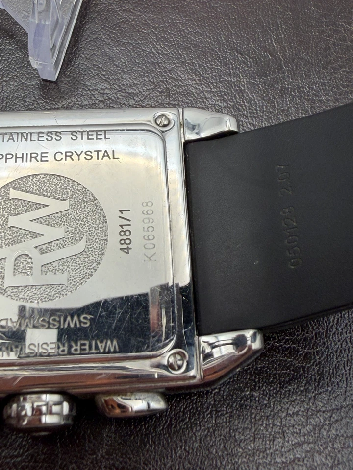 Raymond Weil - Cronógrafo Tango 4881 con correa de goma/usado/sin caja excelente estado Foto 4 de 4