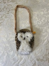Steiff Owl Purse for Young Girls w/Safety Strap