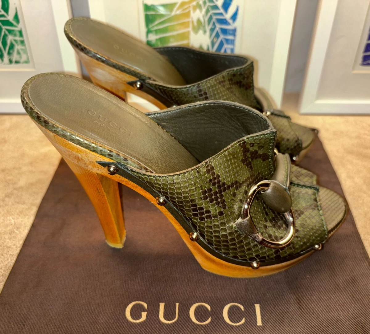 Gucci Snake High (3-3.9 in) Heel Height Heels for Women for sale