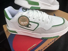 Champion Z80 Low Sneakers - White/Green, New with Box