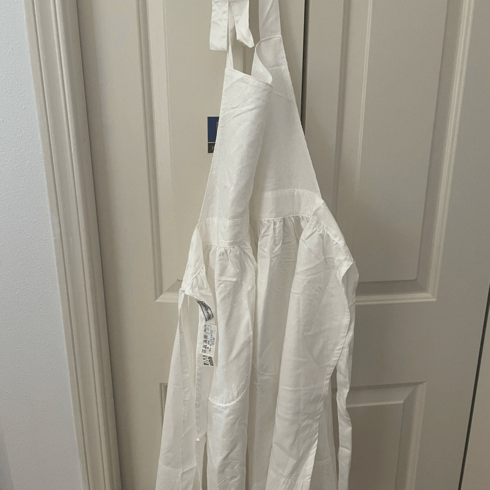 Vintage Yves Saint Laurent white NWT apron - image 4
