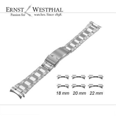 Steel bracelet brushed/polished compatible for Rolex models with