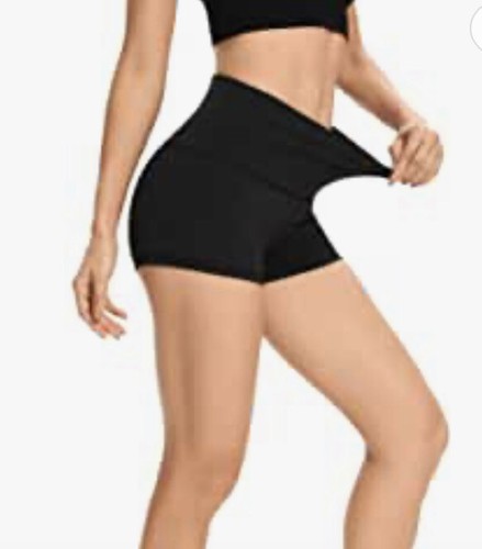 LXNMGO Women's 2"/7" High Waist Yoga Shorts Tummy Control Workout Running Small