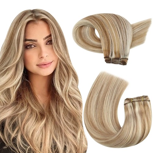 Human Hair Bundles Double Machine Remy Hair Weft Hair Extension - Picture 36 of 48