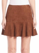 NWT Polo Ralph Lauren Snuff Suede Mini Skirt Size 10 598