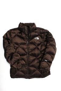 The North Face Childrens Girls Puffer Jacket Coat Dark Brown Size Large Ebay The North Face Childrens Girls Puffer Jacket Coat Dark Brown Size Large Ebay