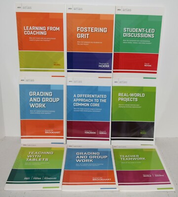 Lot of 9 ASCD Arias Teacher Reference  Various Authors Brand New FREE SHIPPING !