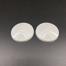 2- 34mm / 1.35" Speaker Aluminum Dust Cap Covers For Bass/ Woofer Speaker White