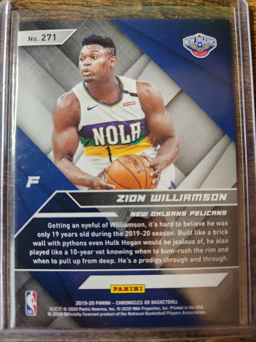 2019-20 Chronicles Zion Williamson XR Rookie RC #271 New Orleans