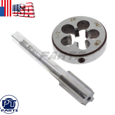 1//2x28 UNF Tap Die Set Right Hand Thread Cutting Tools Metalworking Accessory
