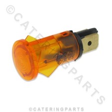 AMBER YELLOW PUSH FIT NEON LIGHT INDICATOR FITS VARIOUS ROLLERGRILL APPLIANCES