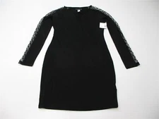 new SIMPLY STYLED Women's Size S Polka Dot Mesh Black Bodycon Pencil Dress