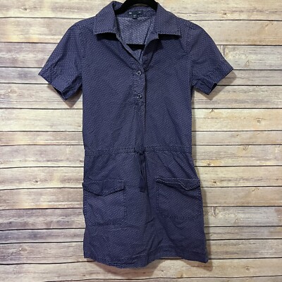 GAP DESIGNED & CRAFTED Blue BUTTON FRONT Short SLEEVE SHIRT DRESS XS 100% COTTON | eBay GAP DESIGNED & CRAFTED Blue BUTTON FRONT Short SLEEVE SHIRT DRESS XS 100% COTTON | eBay