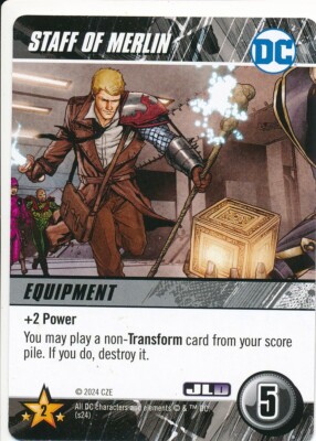 STAFF OF MERLIN DC Comics Deck Building Game JUSTICE LEAGUE DARK CONSTANTINE