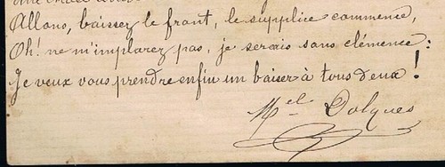 Document manuscrit dédicacé par Michel DOLQUES au mariage Marie et Eugène 1883 - Picture 2 of 2