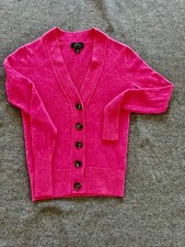 Sale  J. Crew 100 Cashmere Cardigan Sweater Size XX S Pink