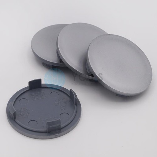 4 X Cappucci In Silicone Per Mozzo Adesivi Emblema Teschio - 65 Mm